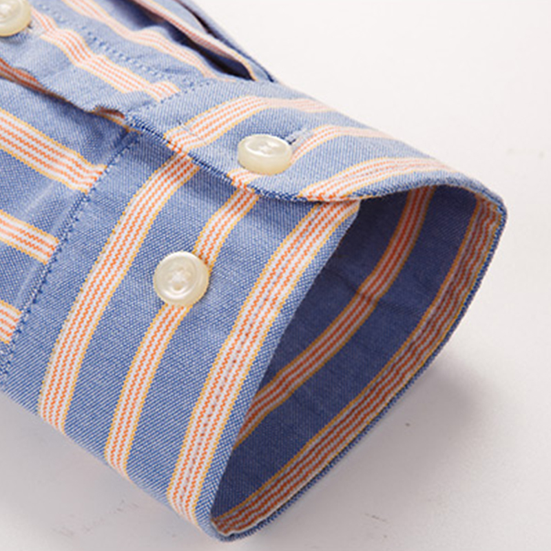 새로운 100% 순면 스마트 캐주얼 남성용 긴팔 셔츠, - Oxford Cotton Casual Shirt Business 리뷰 및 가격