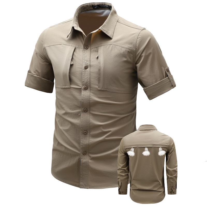 봄 가을 남성용 긴 소매 카고 셔츠 빠른 건조 남성용  - Tactical Military Shirt Cargo 리뷰 및 가격
